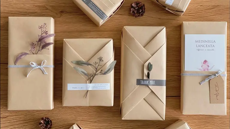 Creative gift-wrapping solutions for when you're short on gift wrapping materials.